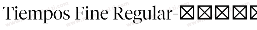 Tiempos Fine Regular字体转换
